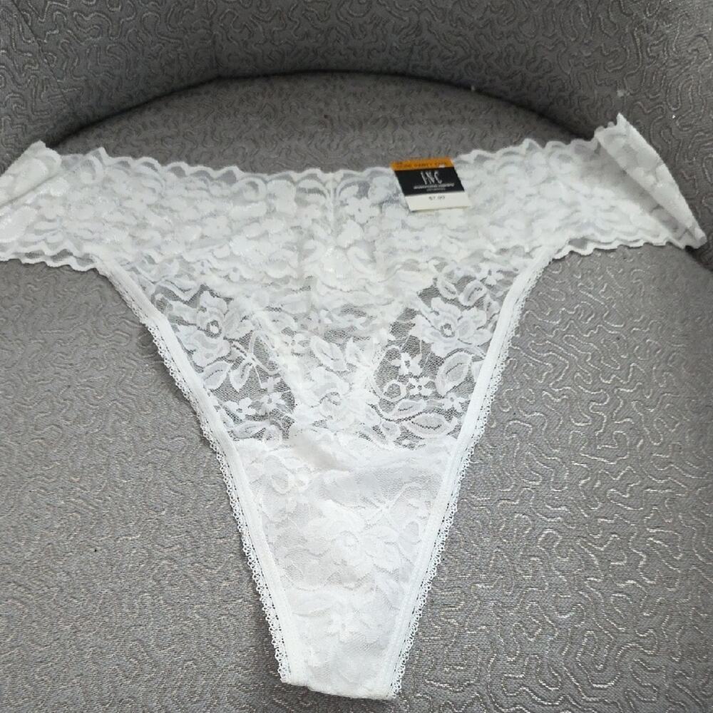 INC International Concepts White Lace Panties